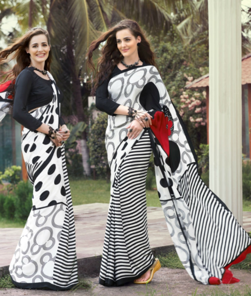 Italia Silk Pure Crape Silk Angelic Designer Sarees