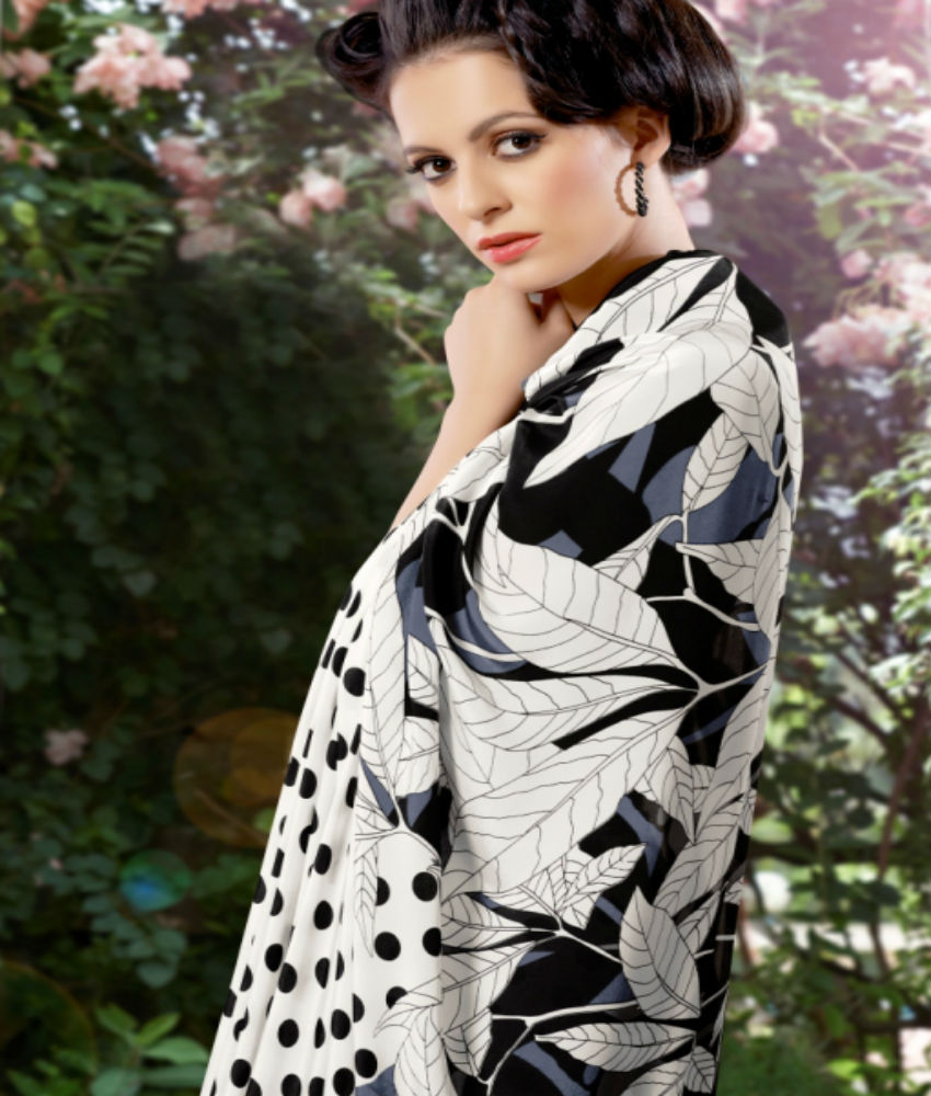 Italia Silk Pure Crape Silk Angelic Designer Sarees