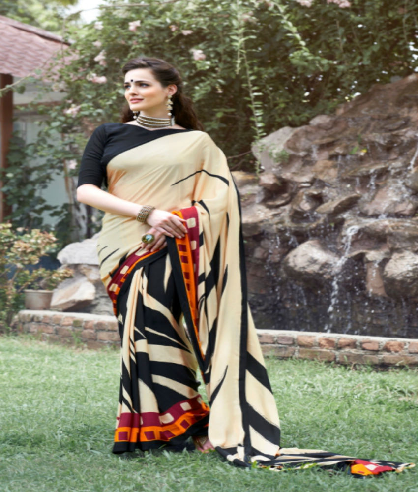 Italia Silk Pure Crape Silk Angelic Designer Sarees