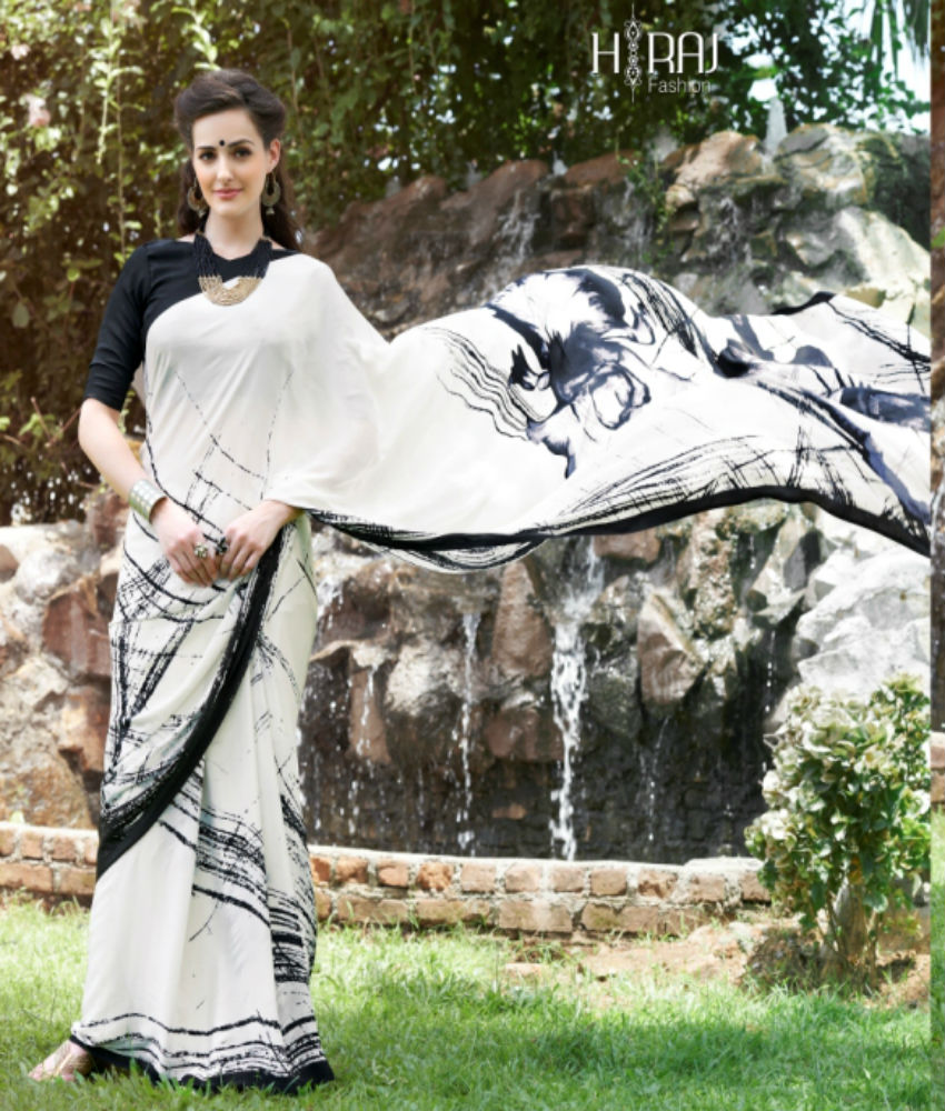 Italia Silk Pure Crape Silk Angelic Designer Sarees