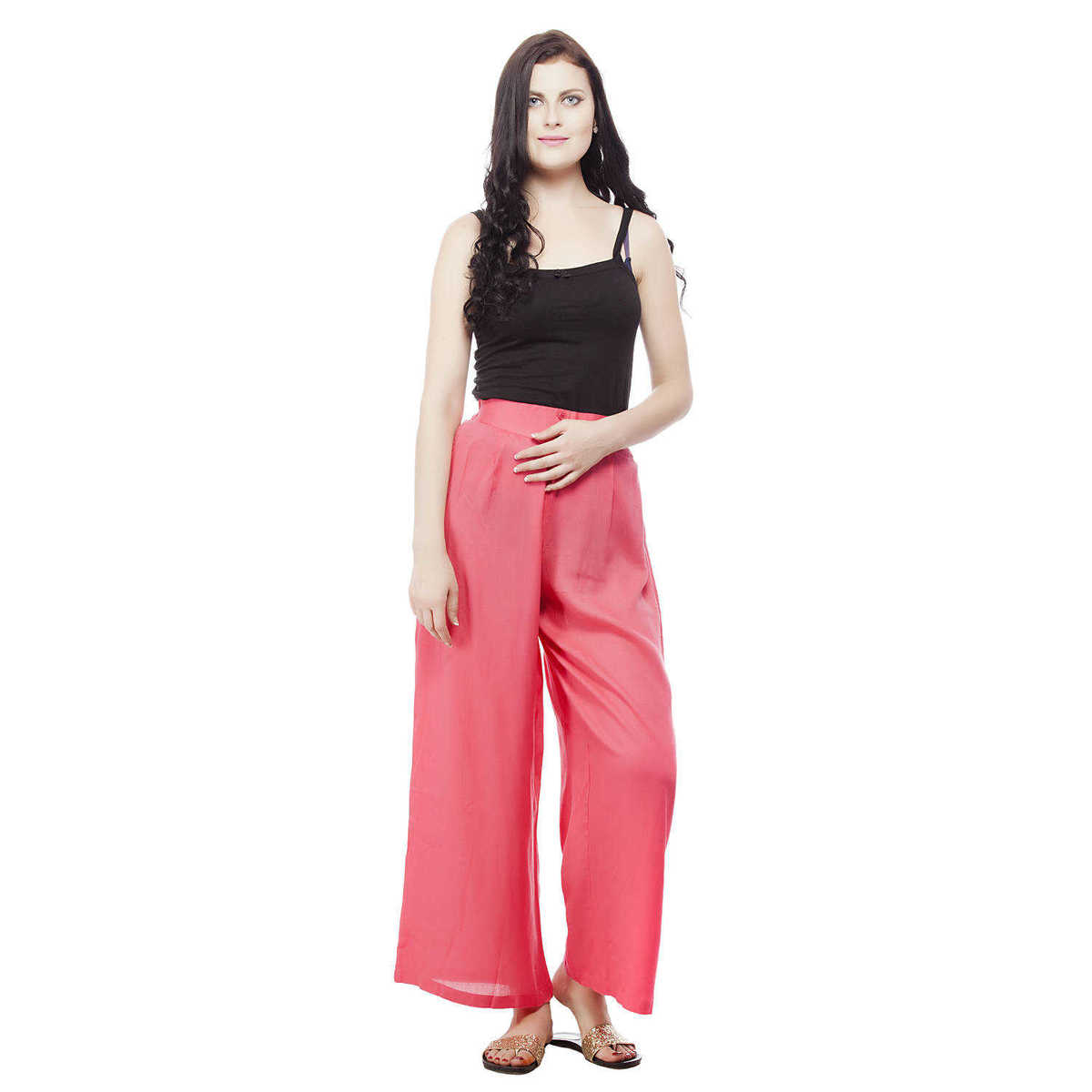 Women  Rayon Solid Palazzo