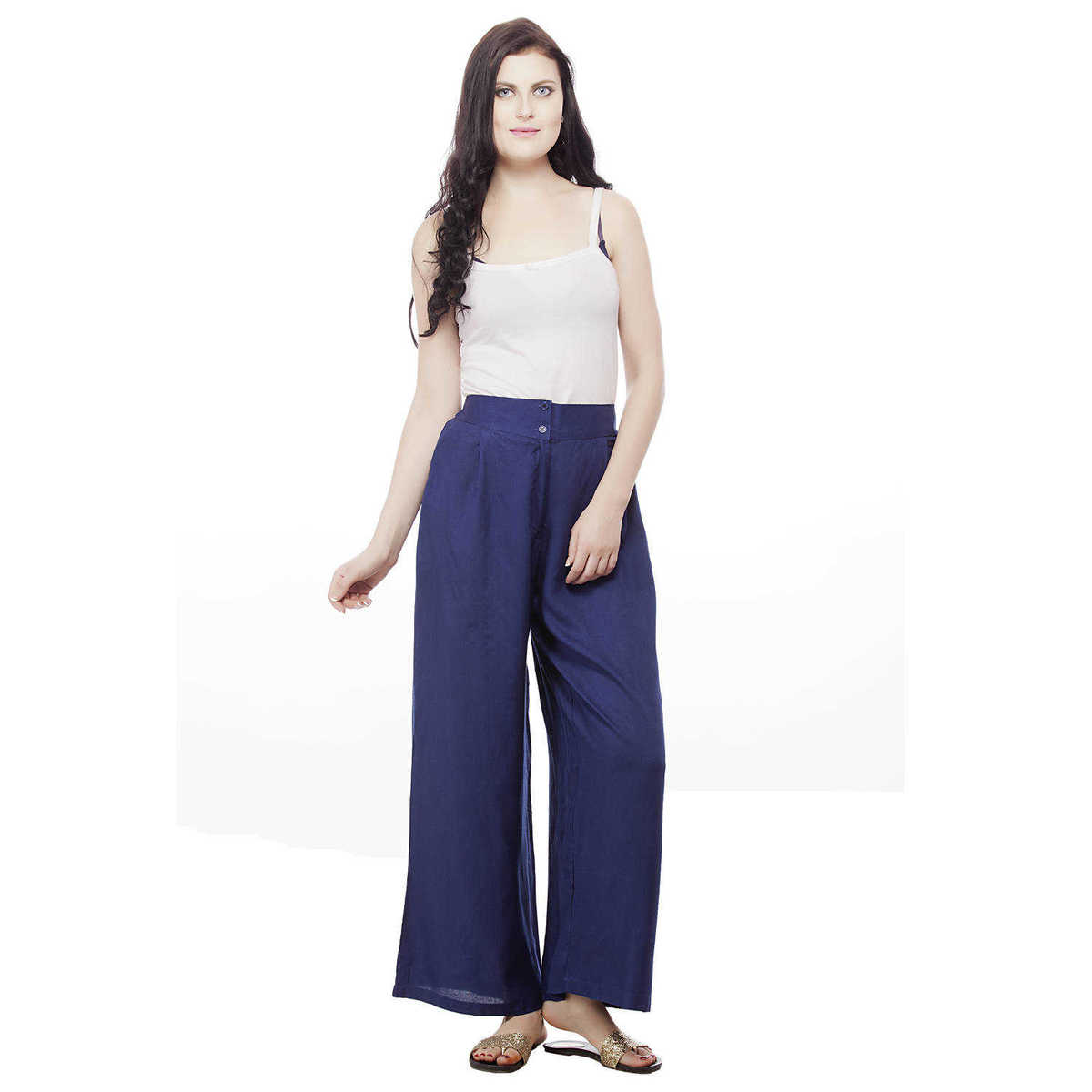 Women  Rayon Solid Palazzo 