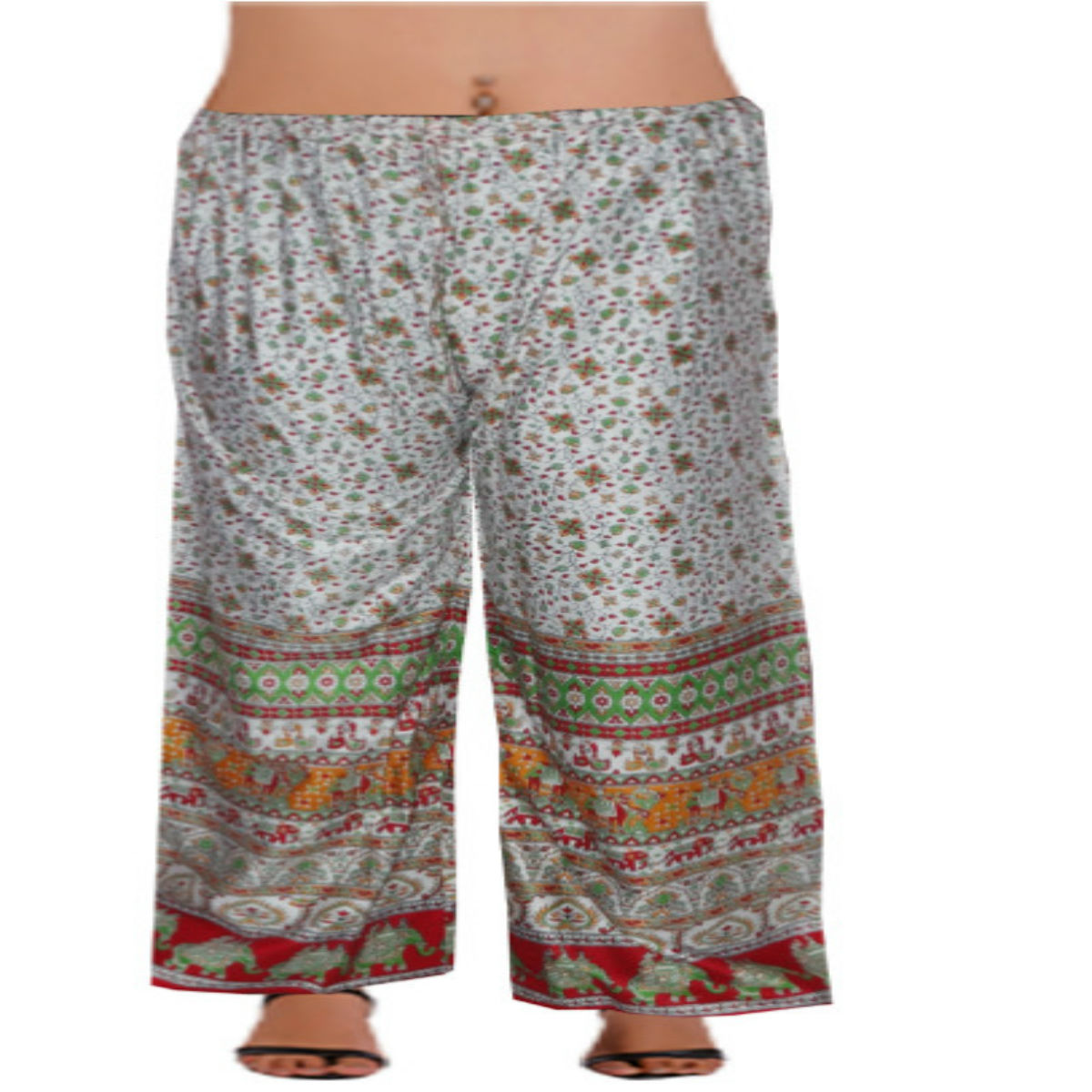 Rayon Rajasthani Full Length Printed Palazzo