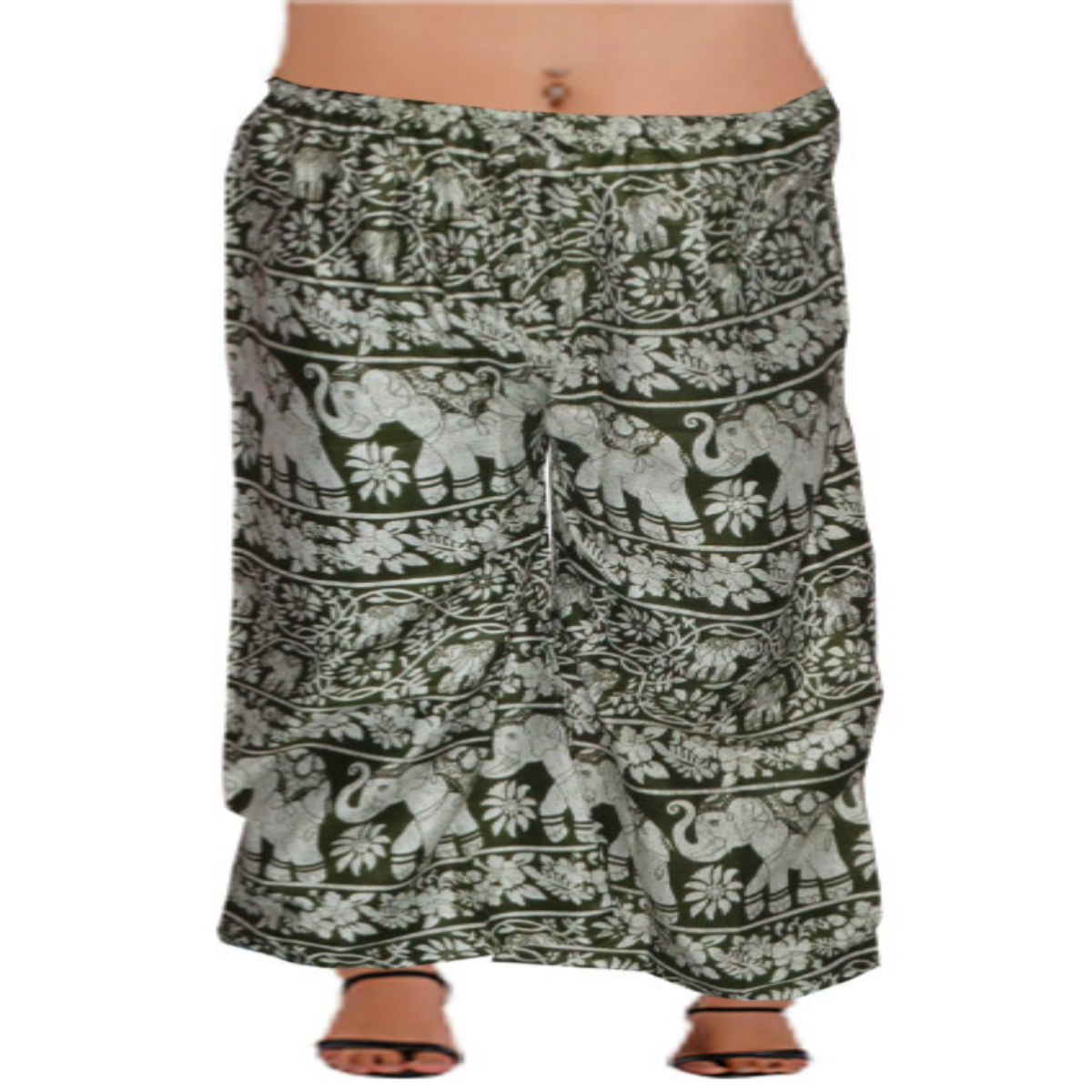 Rayon Elephant Printed Rajasthani Full Length Palazzo