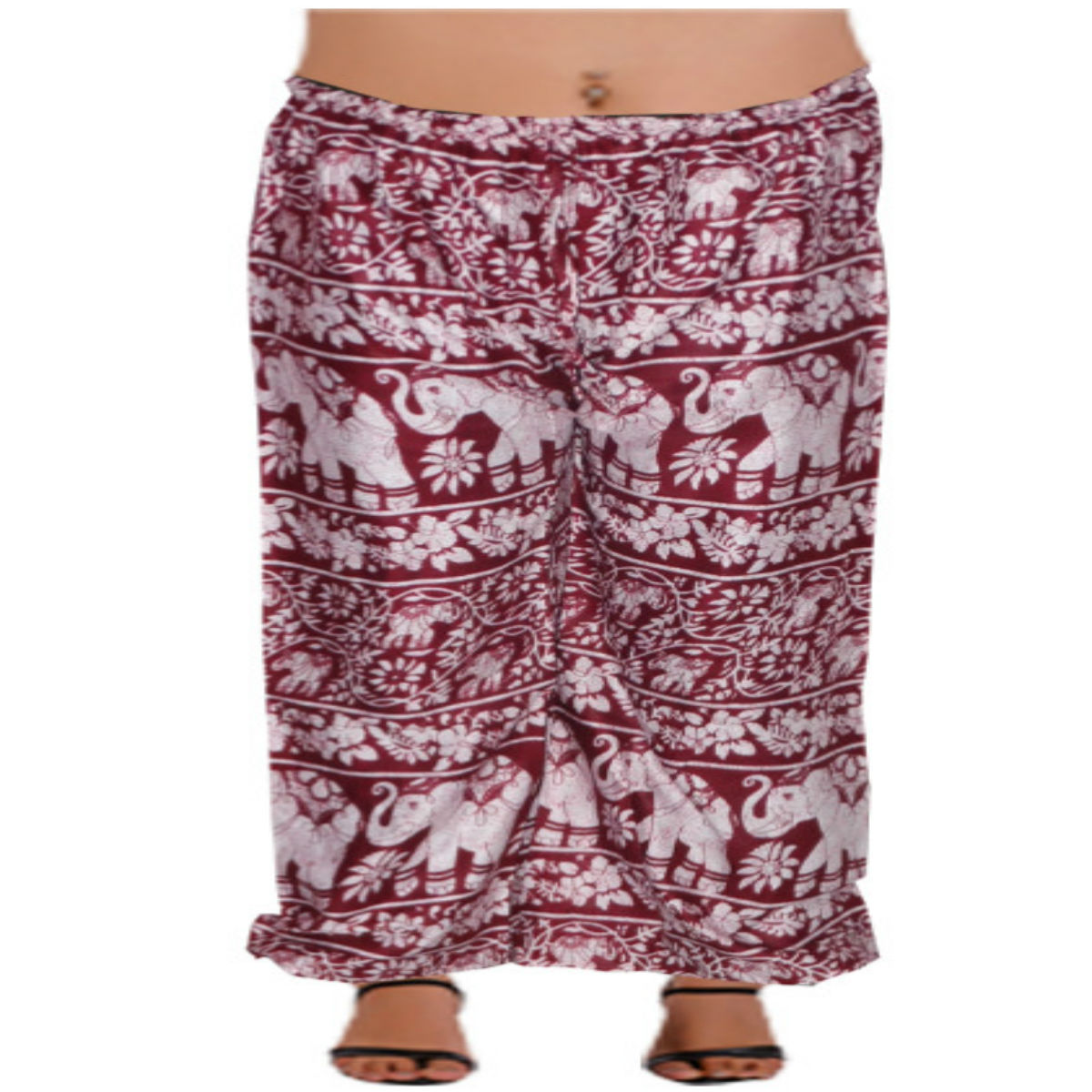 Rayon Elephant Printed Rajasthani Full Length Palazzo