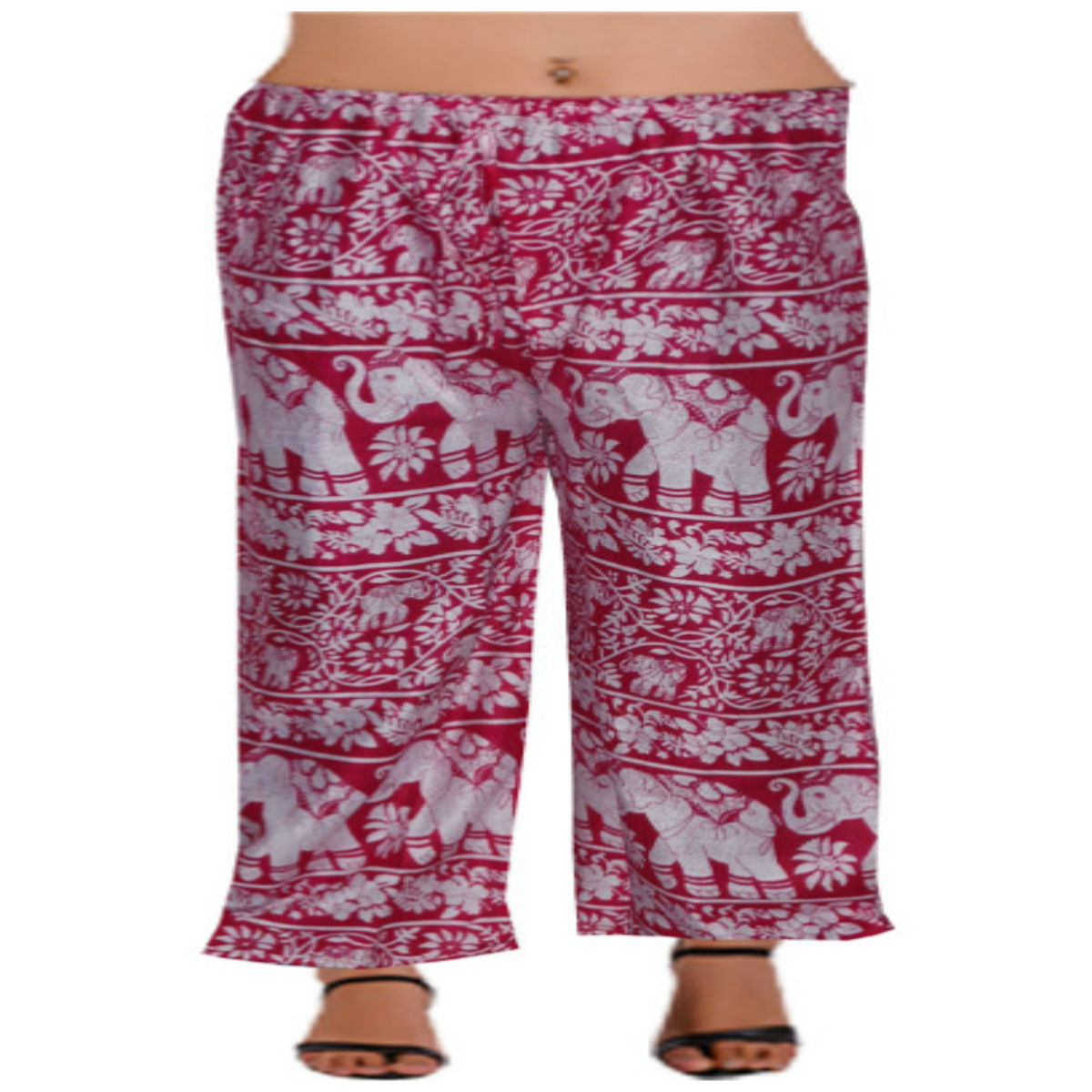 Rayon Elephant Printed Rajasthani Full Length Palazzo