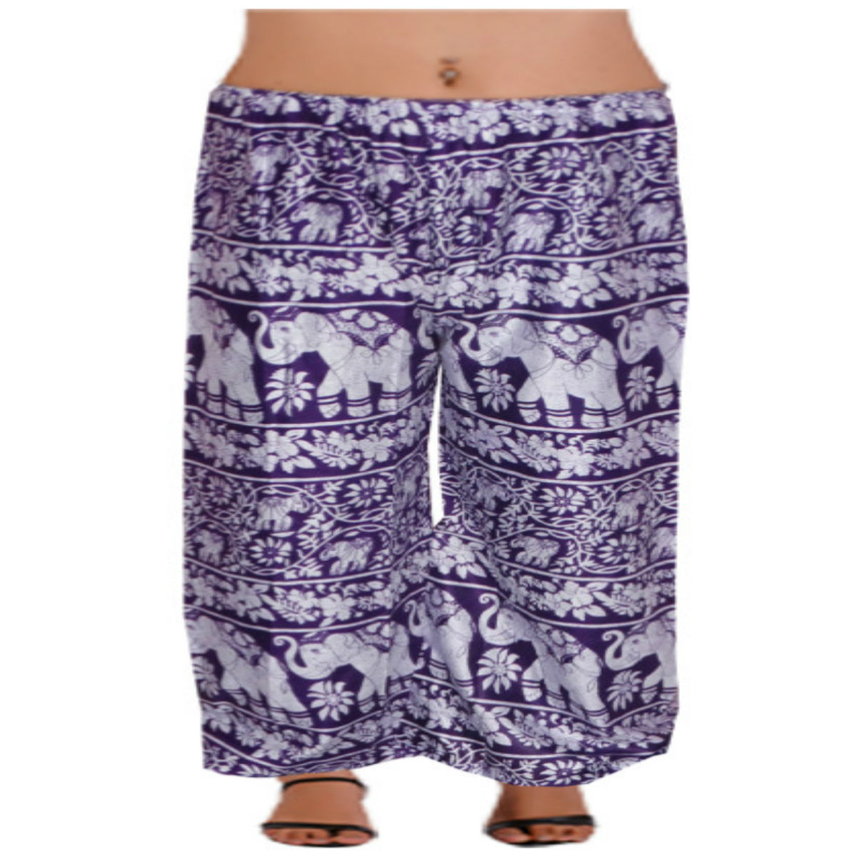 Rayon Elephant Printed Rajasthani Full Length Palazzo