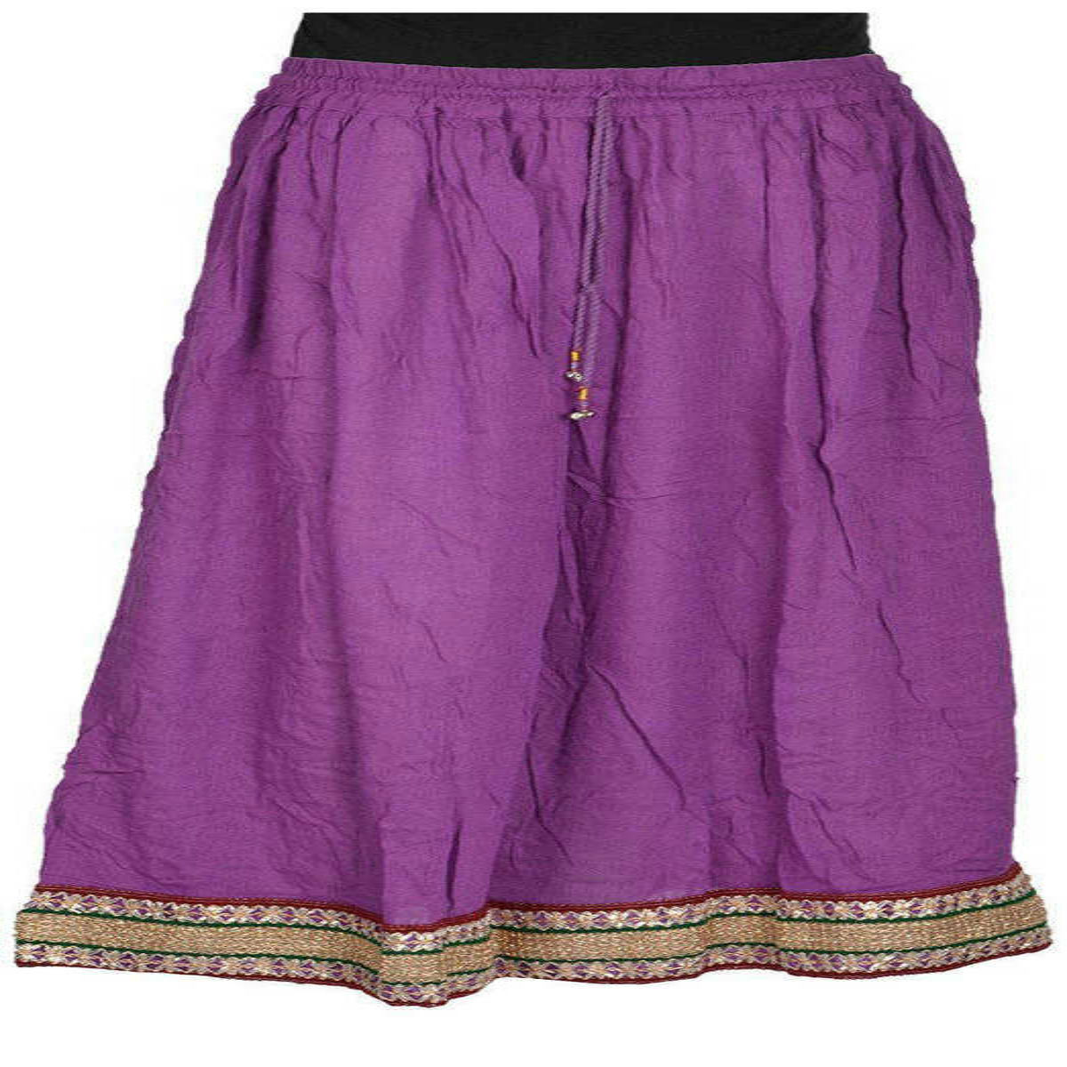 Traditional Regular Fit Full Length Cotton Skirt