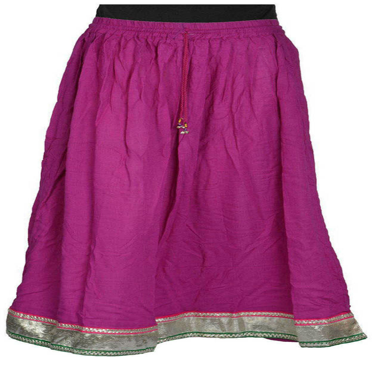 Traditional Regular Fit Full Length Cotton Skirt