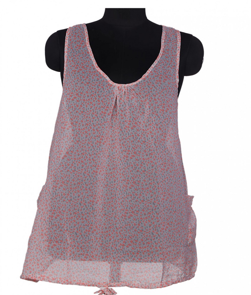 Sikri Georgette v Neck  Top