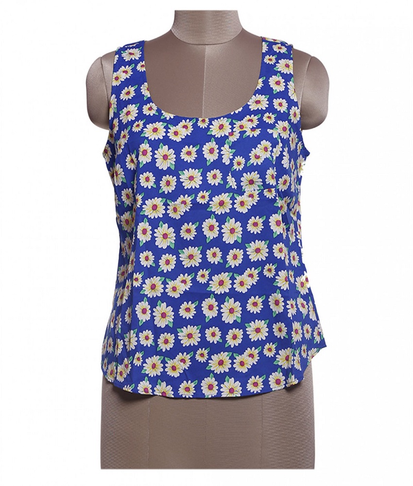 Ganpati Sleeveless Floral Top