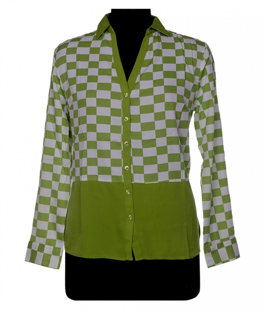 Ashu Check Print Top