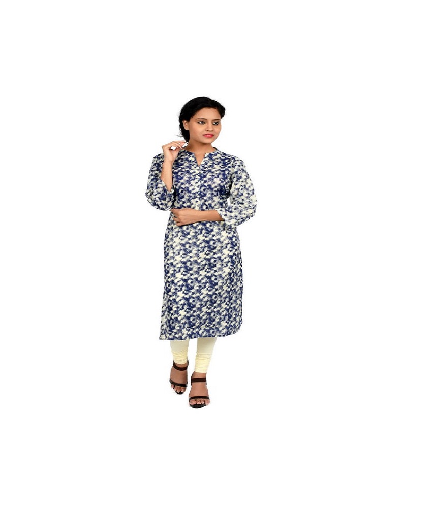 Printed Cotton Straight Kurti