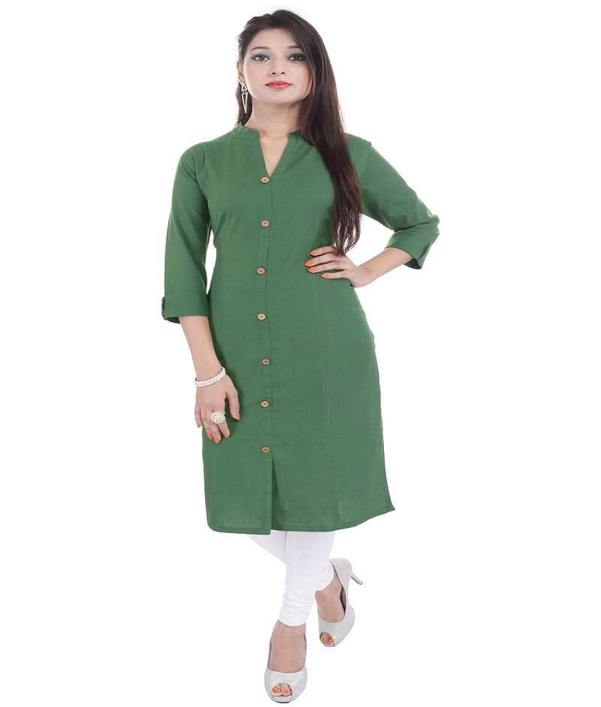 Cotton Plain Long Kurti
