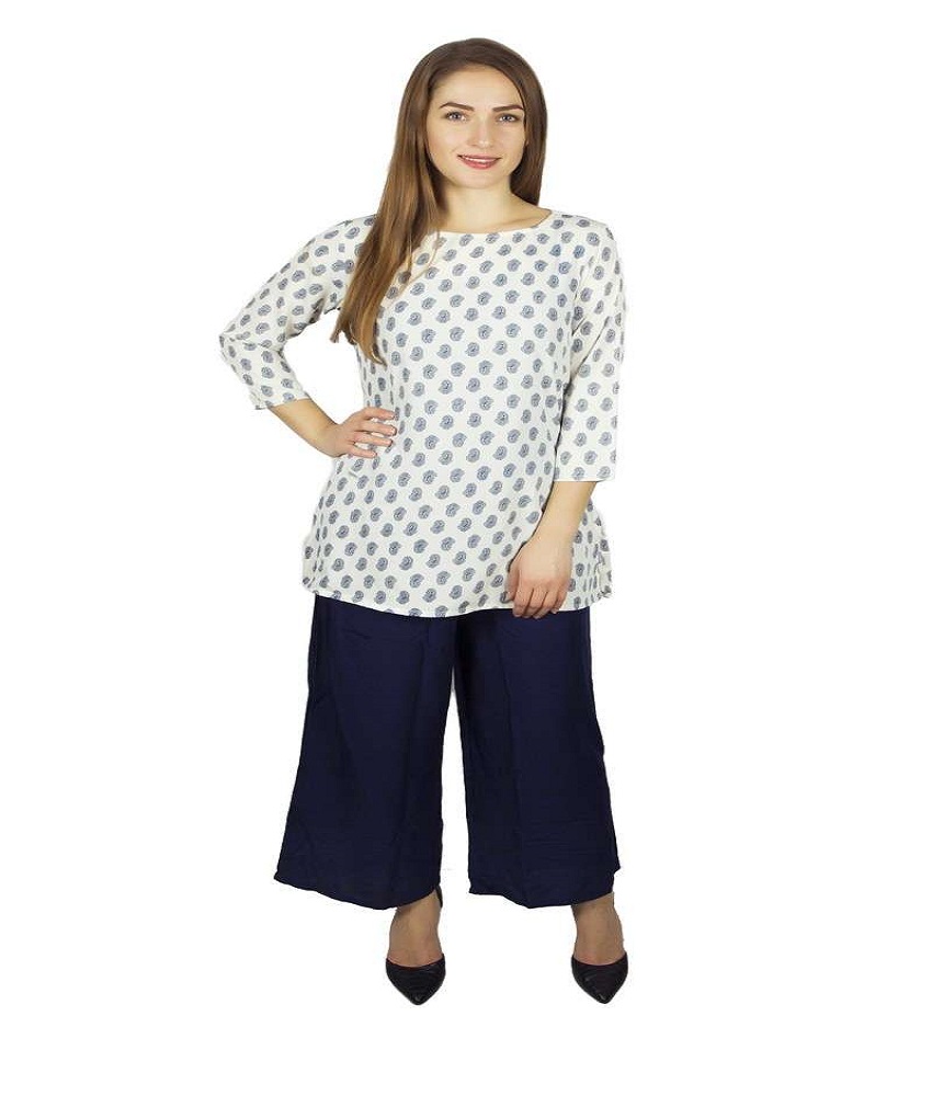 Digital Printed Stylish Crepe Kurti