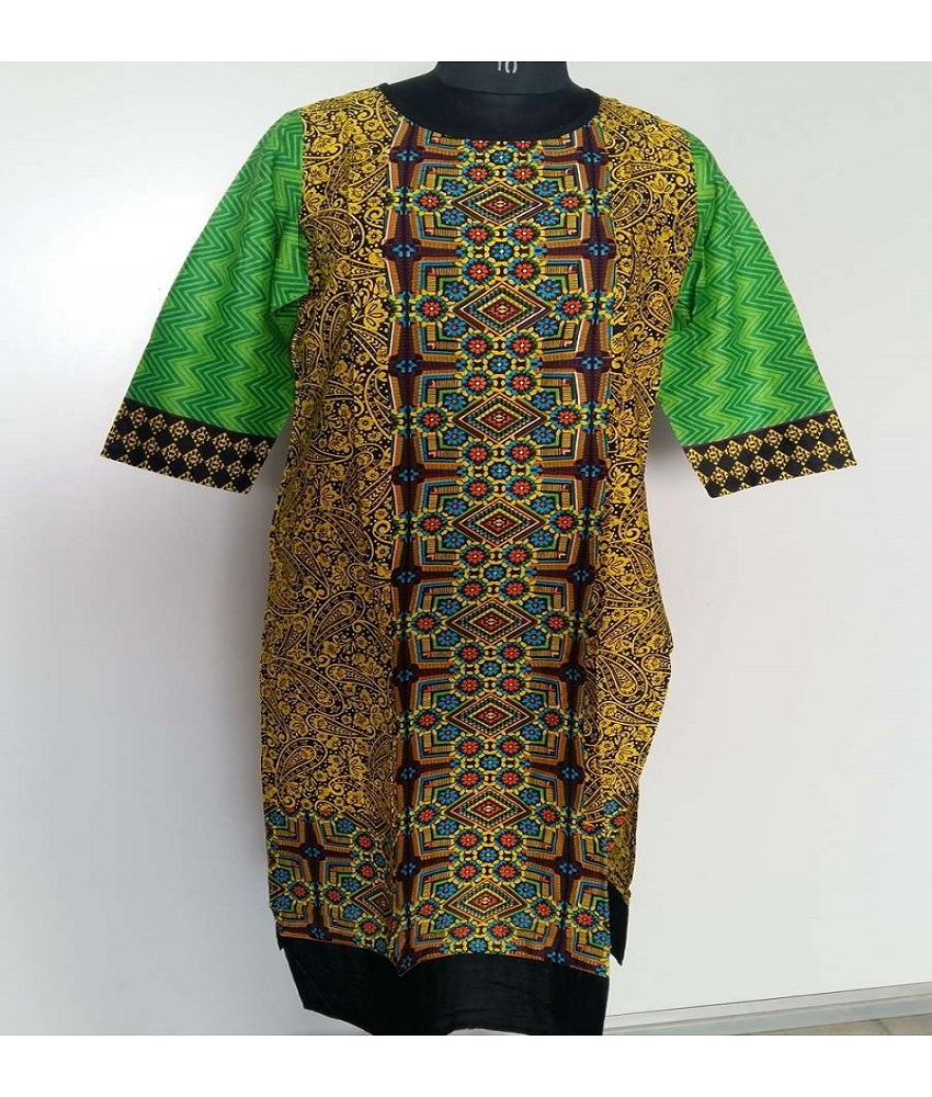 Rayon Straight Style Plain Kurti
