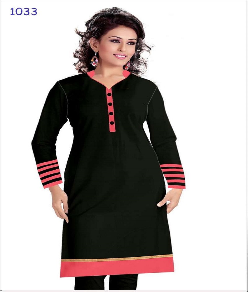 Cotton Straight Plain Kurti