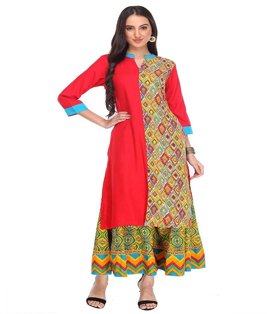 Rayon Straight Style Kurti 