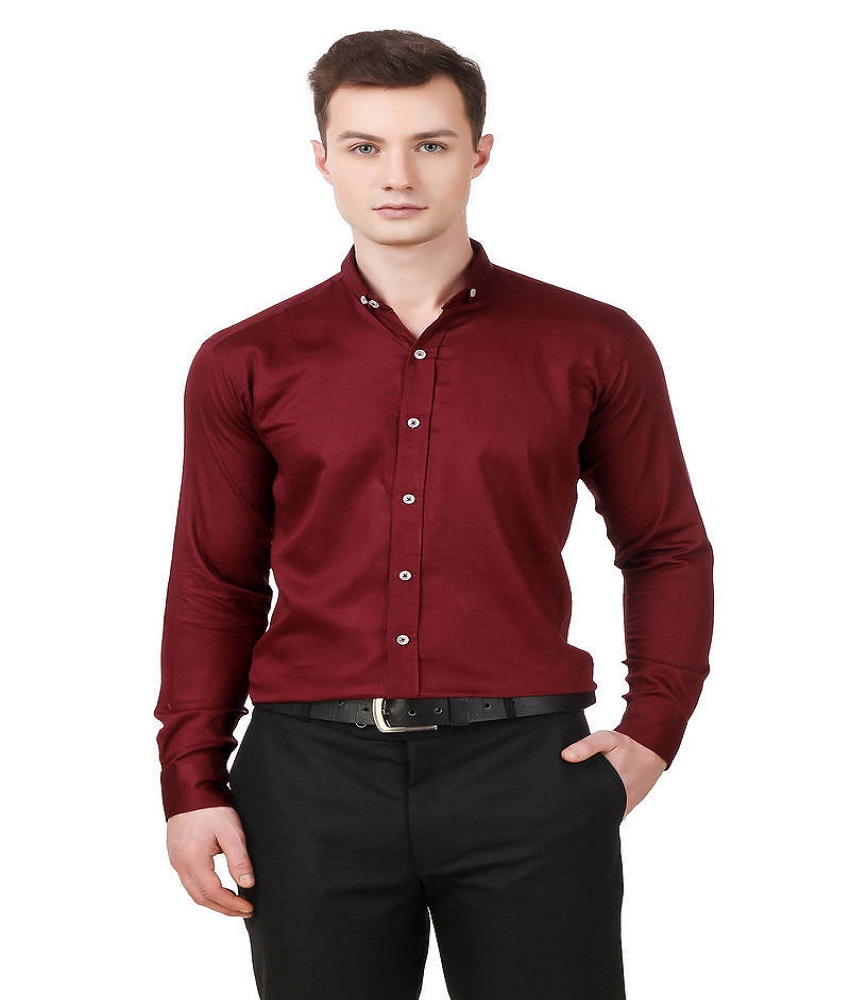 Solid Satin Men's Shirt