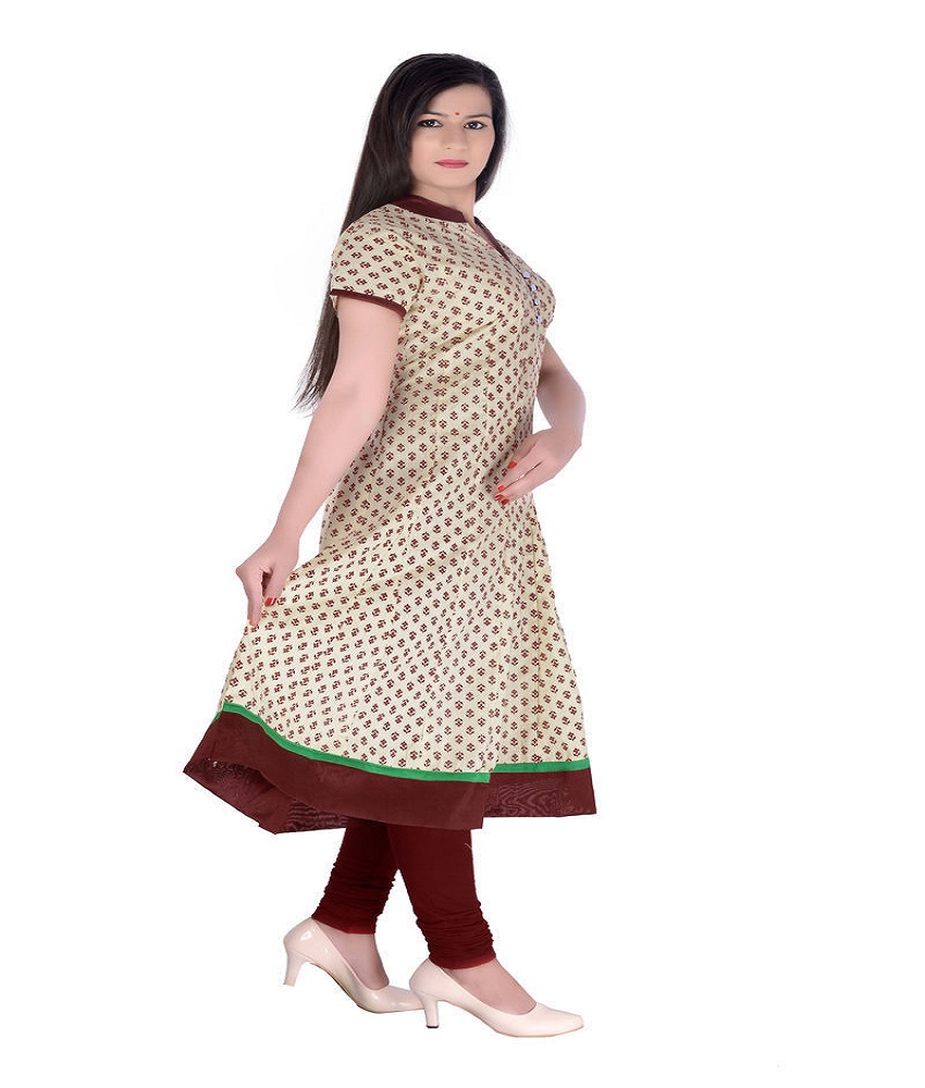 Cotton Anarkali Printed Kurti
