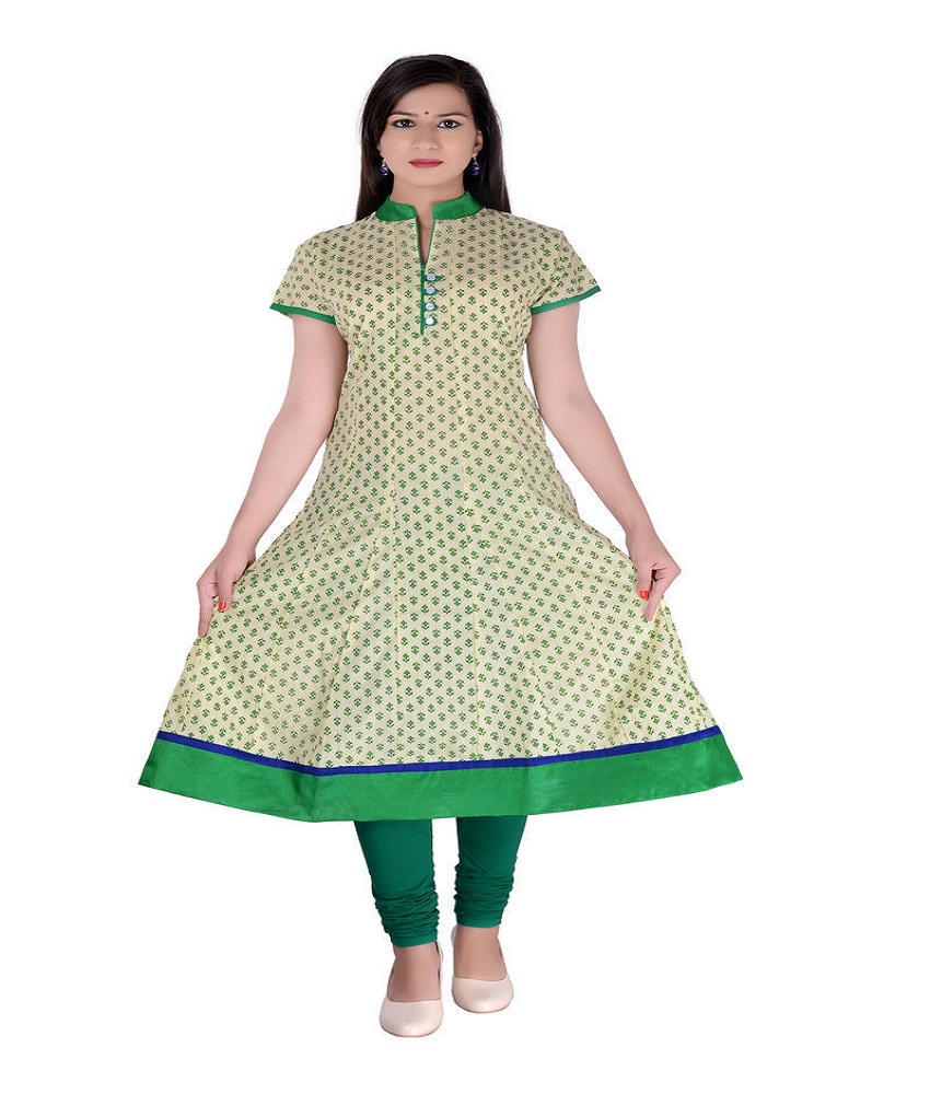 Cotton Anarkali Printed Kurti