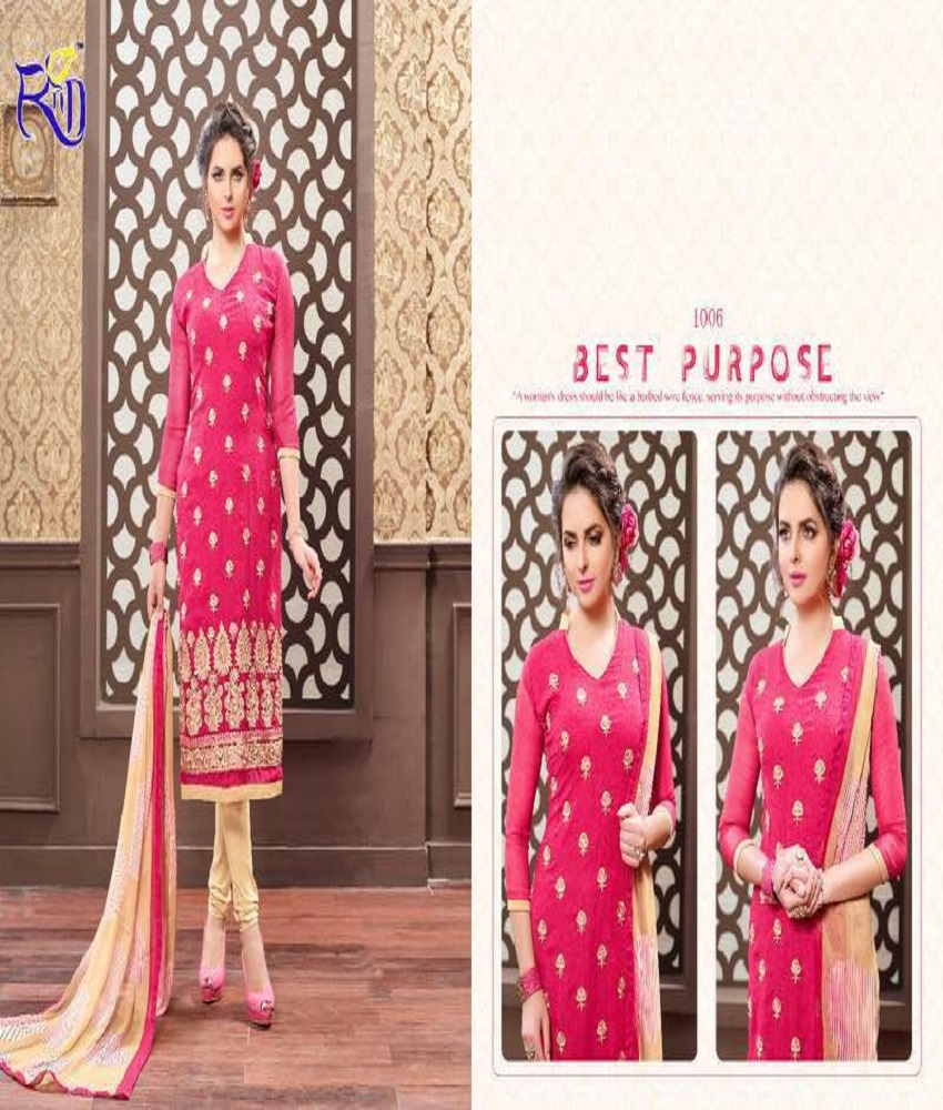 Havmor  Georgette Embroidery Unstitched Suit 
