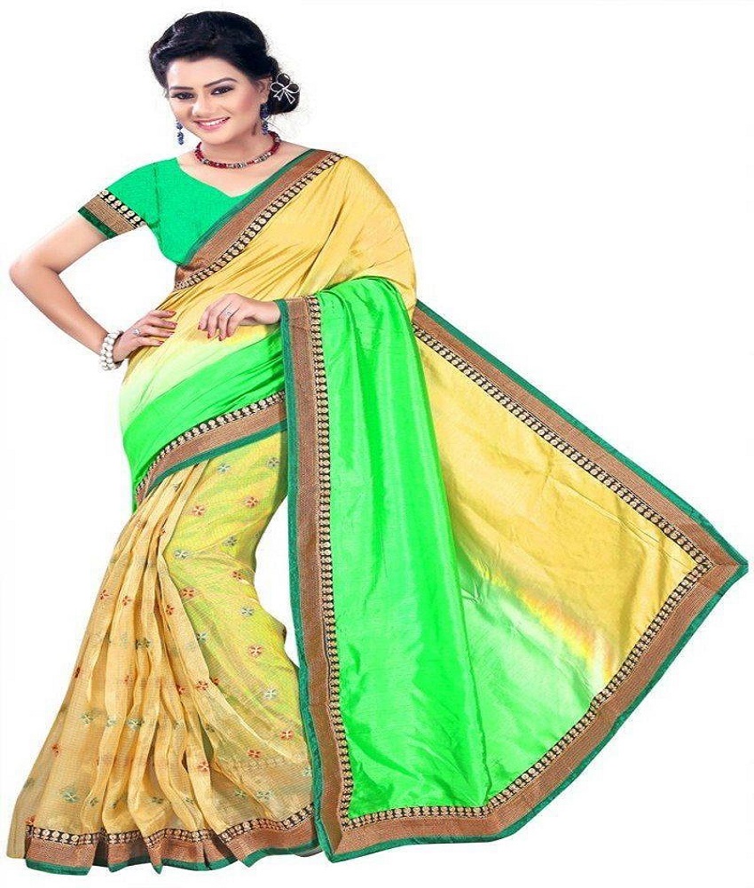 Art Silk Brocade Saree With Blouse