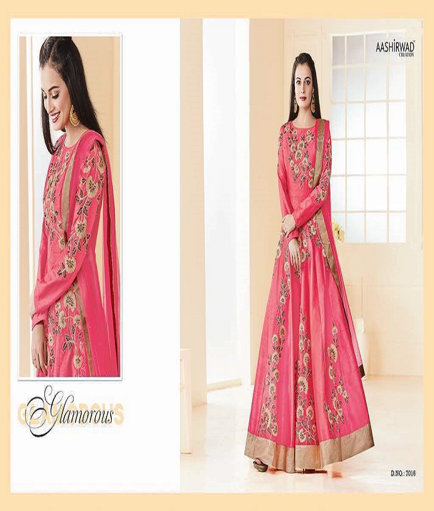 Aashirwad Creation Almirah Silk Unstitched Suit