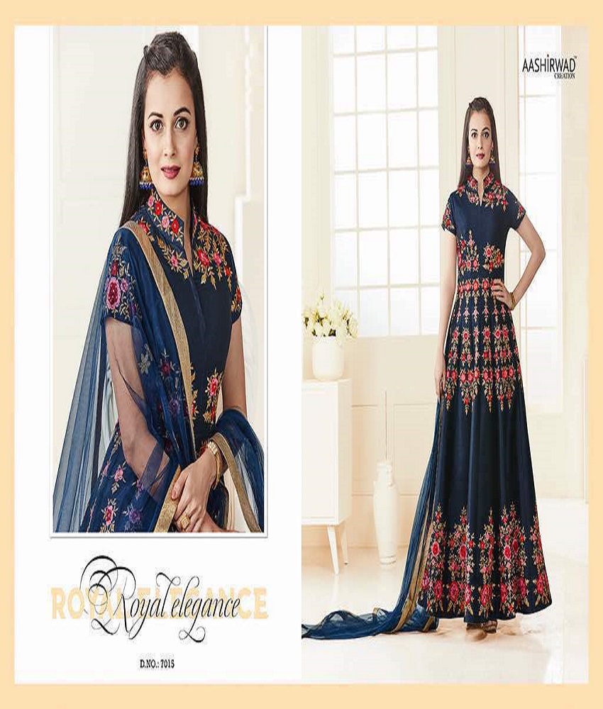Aashirwad Creation Almirah  Silk Unstitched Suit 