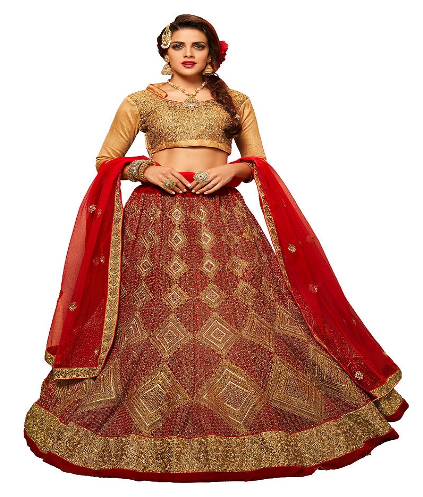Velvet Anarkali Embroidery Unstitched Lehenga Choli