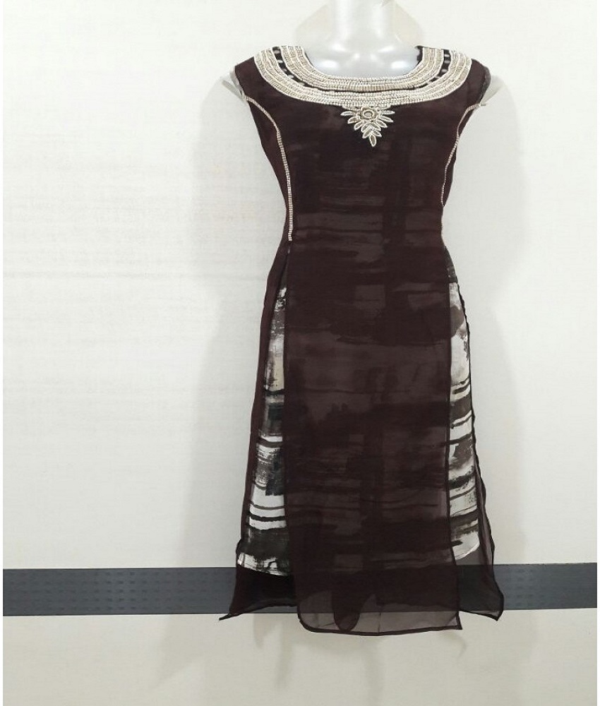 Georgette Hand Work Straight Kurti