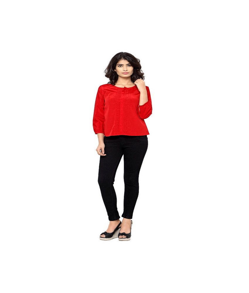 Georgette Self Design Plain Top
