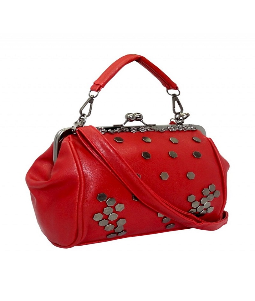 Pu Sholder Bag Colour Red