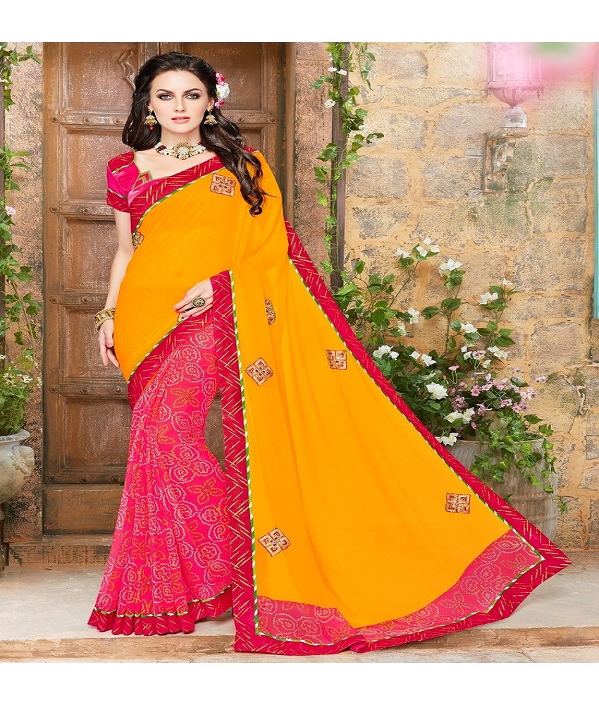 Magic Georgette Saree Catalog With Blouse