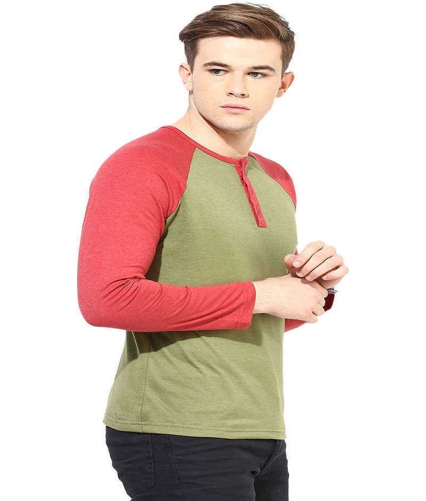 Yellow Submarine Raglan Henley T-shirt