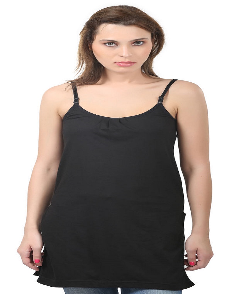 Bodycare Brand Black Cotton Camisoles